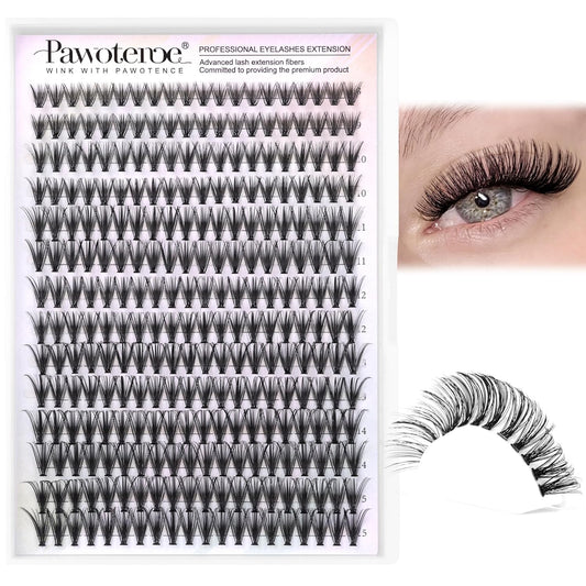 40D Cluster Eyelash Extensions | 280pcs Mix Length 9-16mm | Self-Application