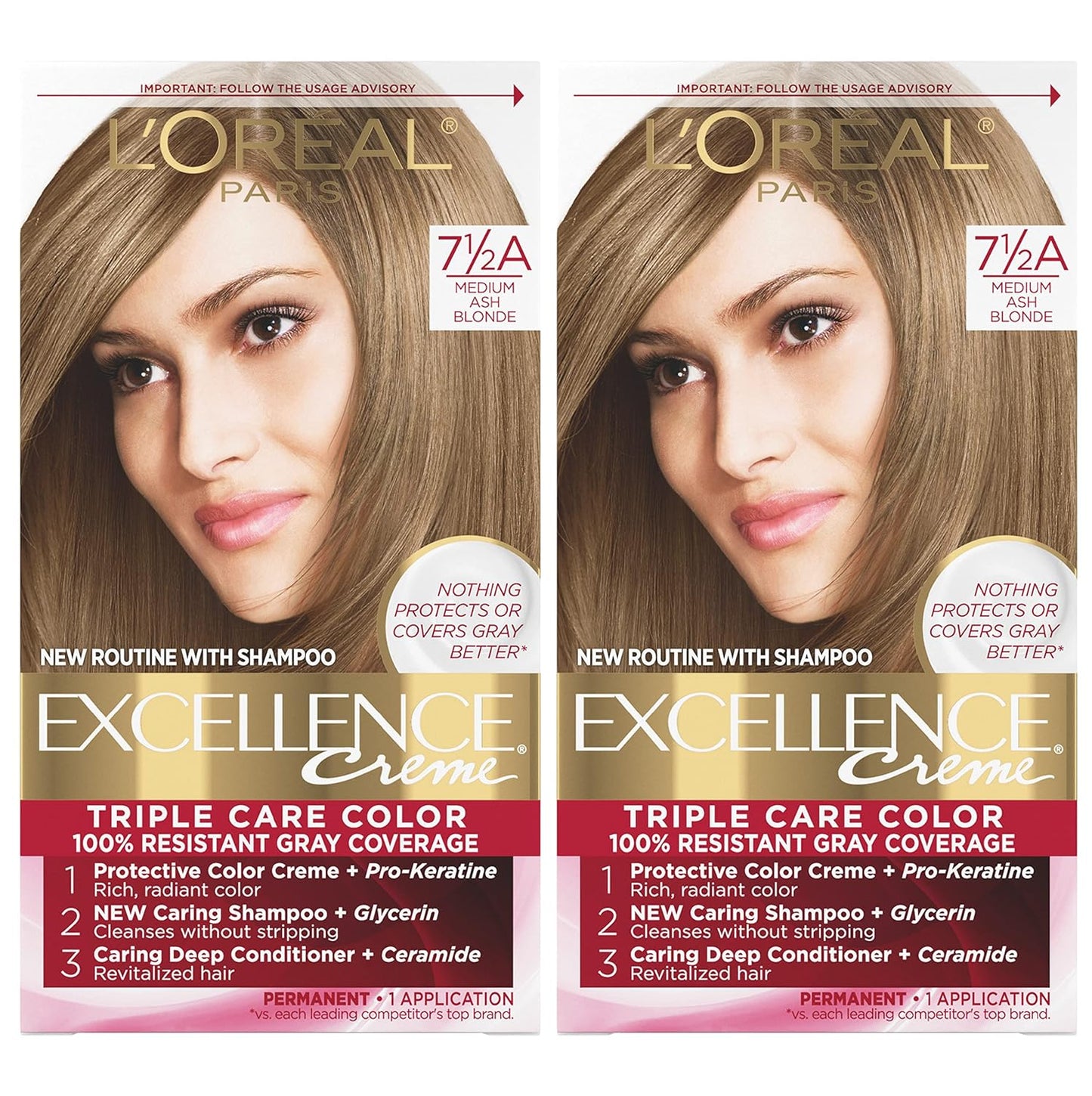 L'Oreal Paris Excellence 6R Light Auburn Hair Color | Gray Coverage | 8 Weeks