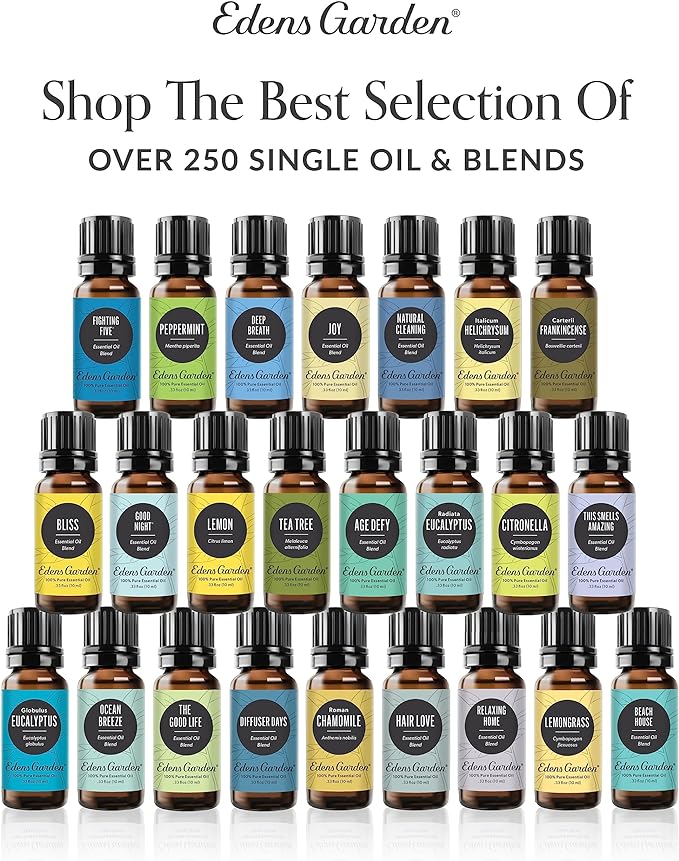 Edens Garden Revive Essential Oil Blend- 100% Pure Therapeutic Grade, Undiluted Aromatherapy Blend for Calm, Relaxation & Stress – Ideal for Uplifting Self-Care, Diffusers & Home, 10 ml (.33 fl oz)