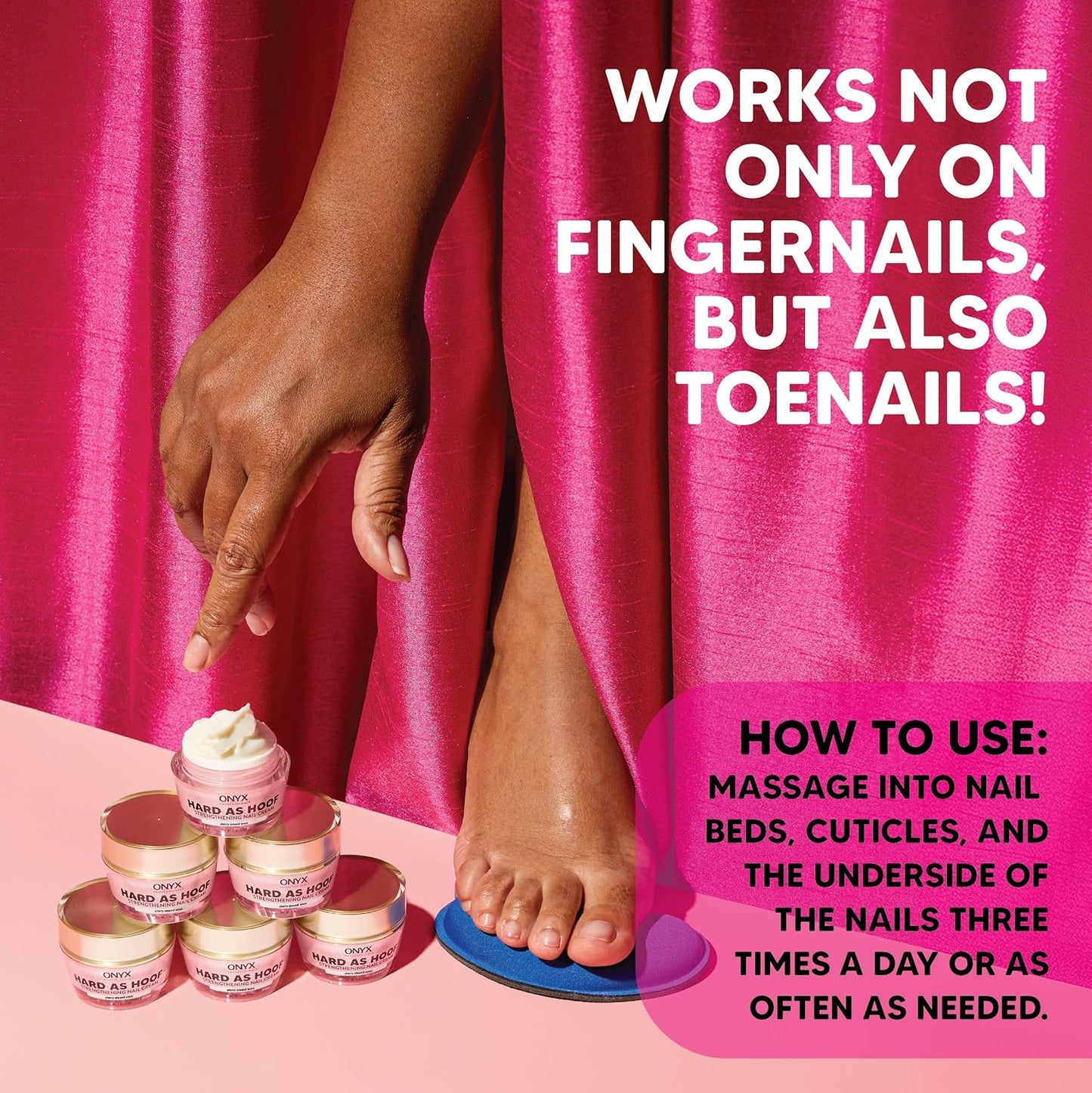 Onyx Nail Strengthening Cream | Cherry Almond Scent | 1 Oz | Made in USA