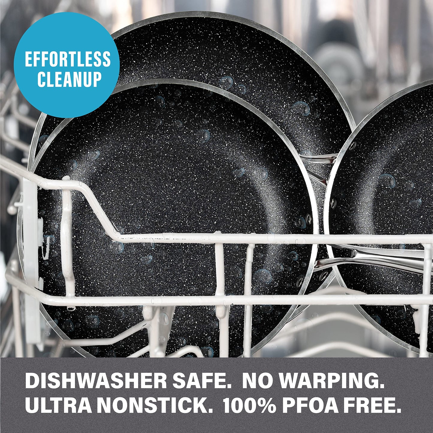 Granitestone Red Pots and Pans Set Nonstick, 20 Pc Kitchen Cookware Set & Bakeware Set with Mineral & Diamond Coating, Long Lasting Nonstick, Ultra Durable, Oven and Dishwasher Safe, 100% Toxin Free