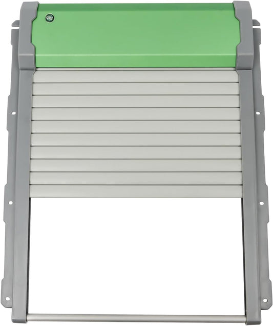 Automatic Chicken Coop Door Solar Powered, Auto Chicken Door Opener with Timer & Light Sensor, Aluminum Alloy Chicken Door with Remote Control & 4 Modes, Intelligent Obstacle Sensors, IP67