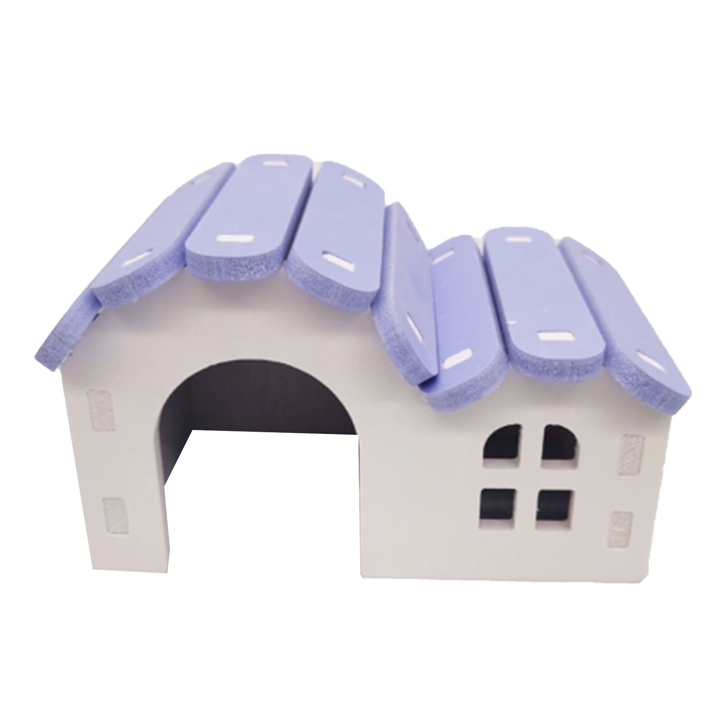 Durable Small Animal Hideaway for Hamsters & Mice - Cozy Cage House Purple Paradise