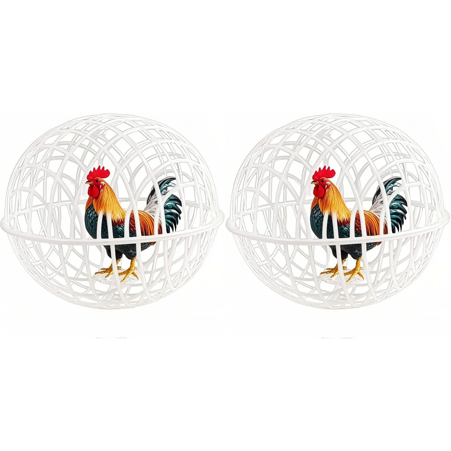 Movable Chicken Coop Ball â 2025 New Round Hutch for Free-Range Poultry â Rolling Cage for Chicks, & Rabbits â Prevents Dog Attacks & Horse Trampling â Outdoor Farm Pet Safety Gift