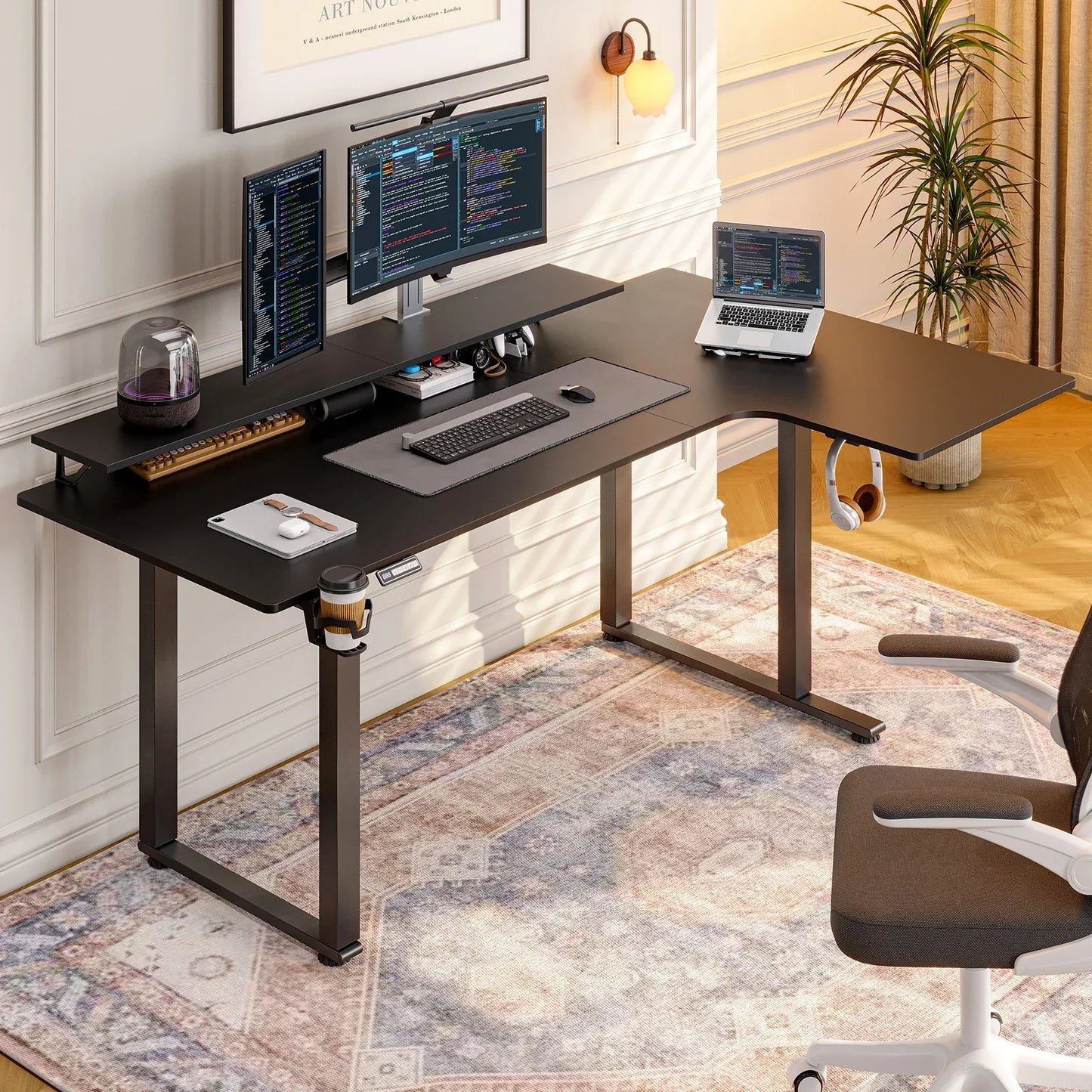 L Shaped Standing Office