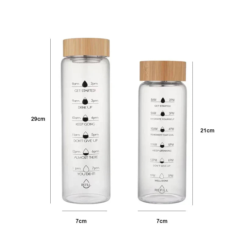 Glass Water Bottle