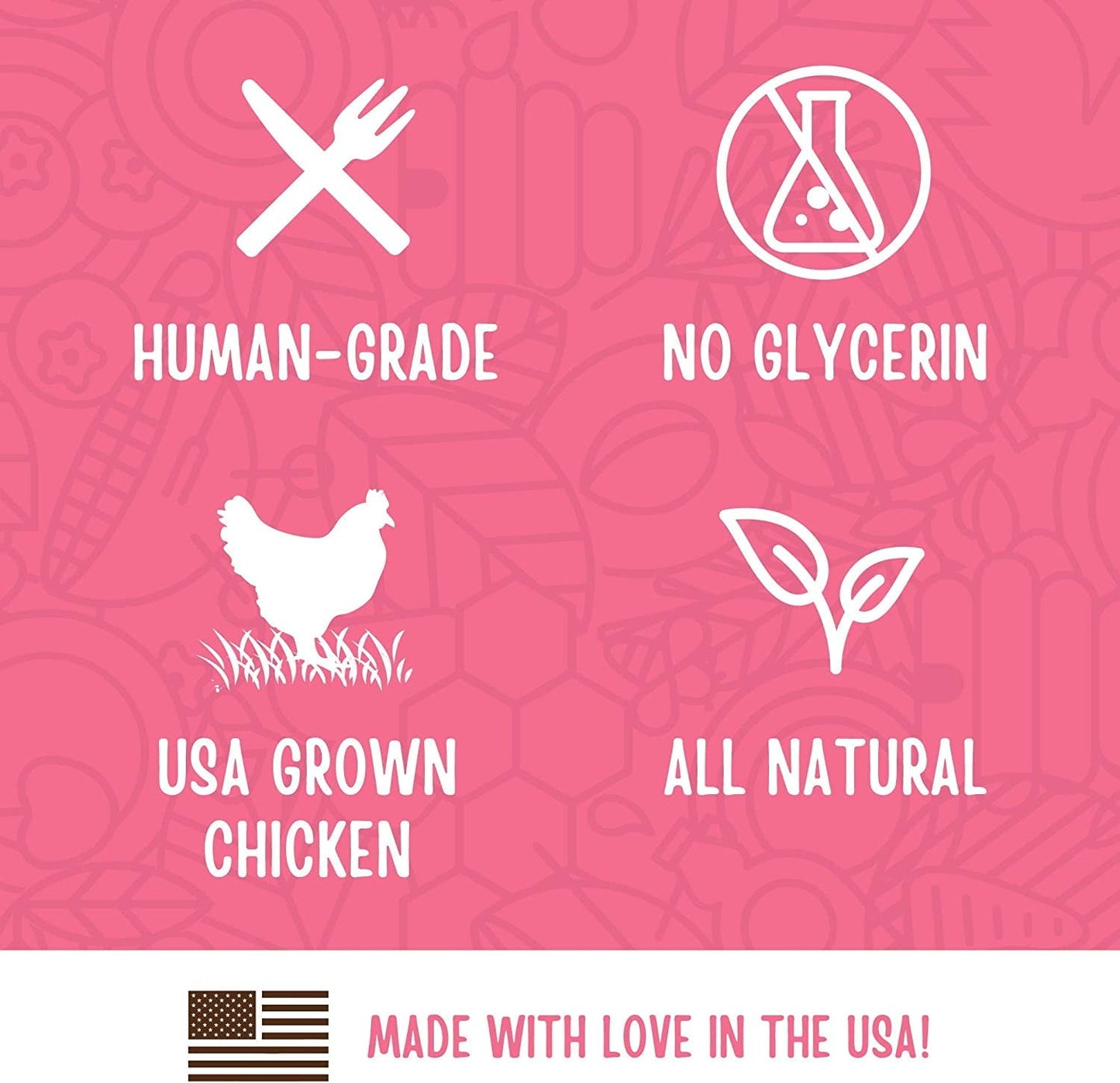 Full Moon Chicken Strips Healthy All Natural Dog Treats Human Grade Made in USA Grain Free 12 oz