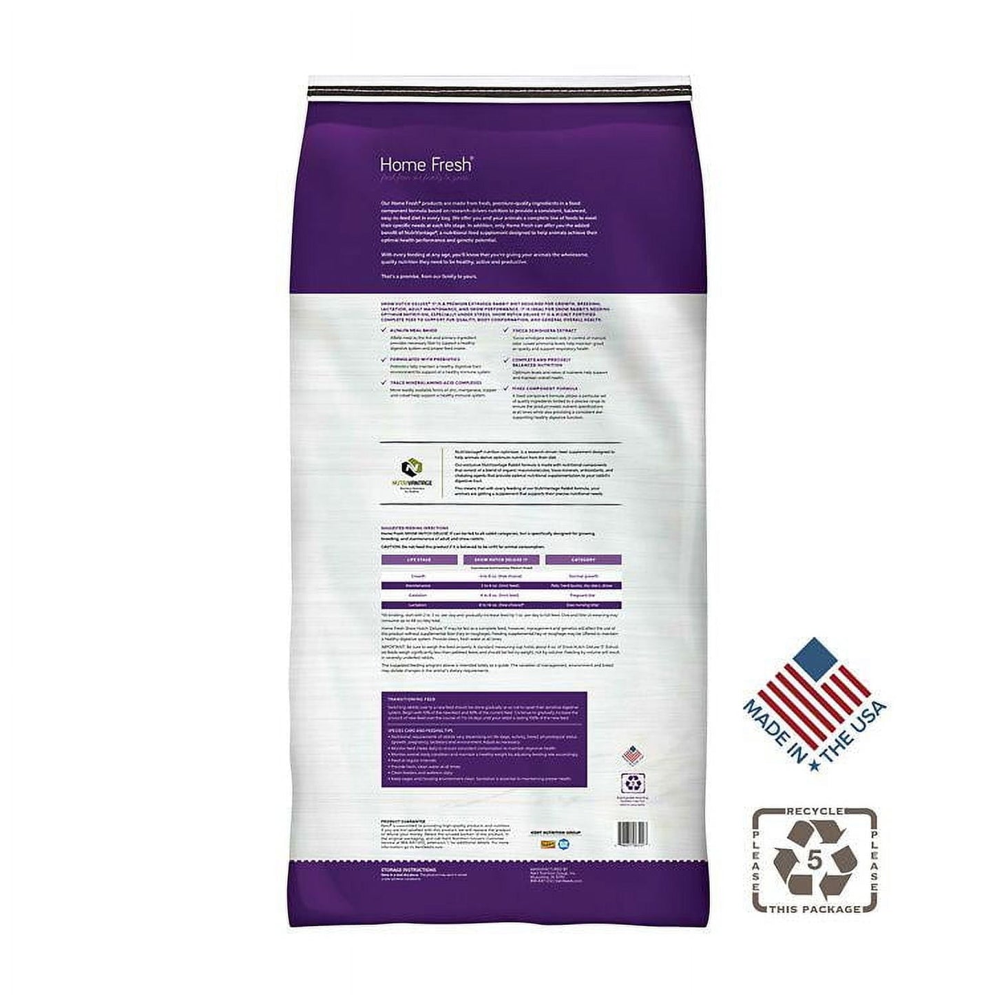 Kent Blue Seal Home Fresh Show Hutch Deluxe 17 Rabbit Feed, 50 lb.