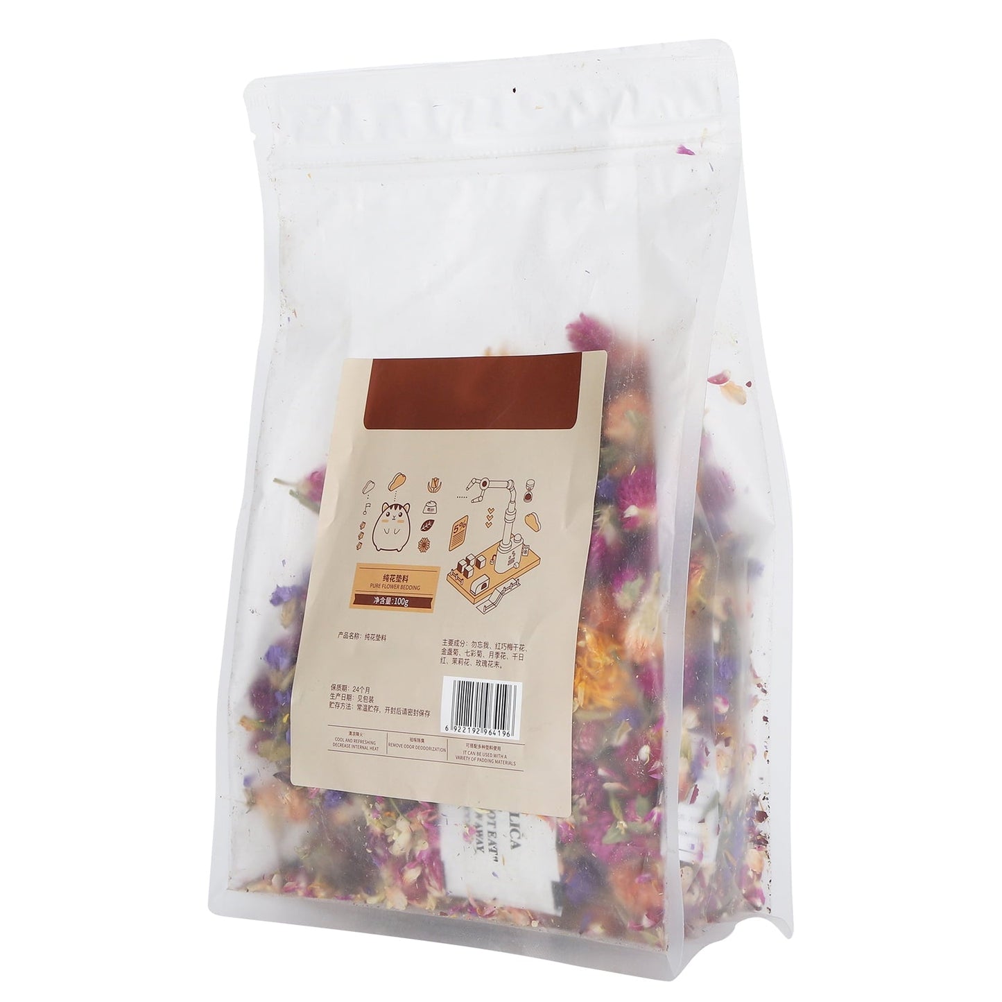 Gueiykk Extreme Odour Control Absorbent Dried Flowers Padding for Hamster Guinea Small Pets Nests