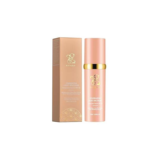 Match Cosmetics Foundation 4 in 1-Light Spectrum,4 1 Liquid with SPF 50+, Concealer Cosmetic Lightweight Makeup, Longwearing & Waterproof for Makeup