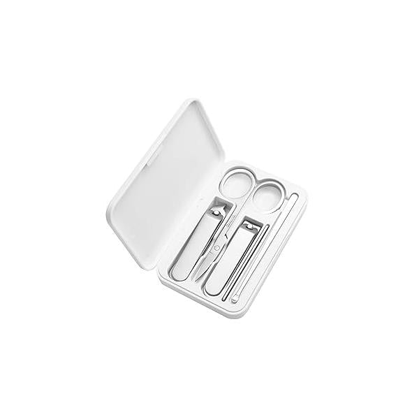 Compact Manicure Set for women, 5-in-1 Stainless Steel Nail Grooming Kit with Magnetic Travel Case - Small Clippers & Tools Daily Fingernail Care