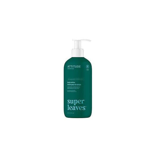 ATTITUDE Body Lotion, EWG Verified Moisturizer, Vegan Skin Care Products, Non-Greasy, Hydrating for Dry Skin, Cruelty Free, Extra Gentle, Unscented, 16 Fl Oz