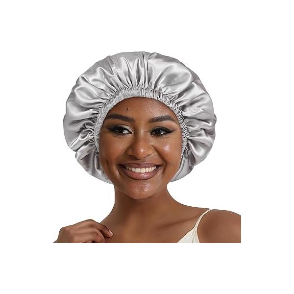 Hat Hut Satin Bonnet Silk for Sleeping Hair Cap Curly Wrap Reversible