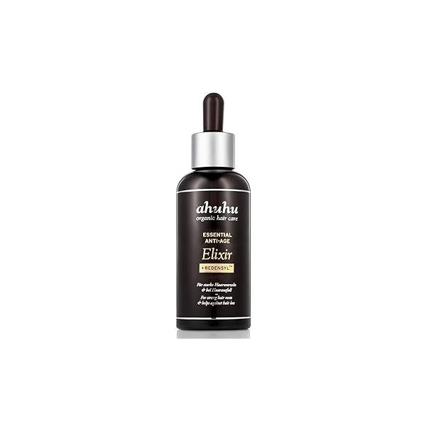 ESSENTIAL ANTI-AGE Elixir With Caffeine & Redensyl (100ml) - Highly Concentrated Scalp Care, Stimulates Hair Growth, Provides Thicker More Volume, Vegan