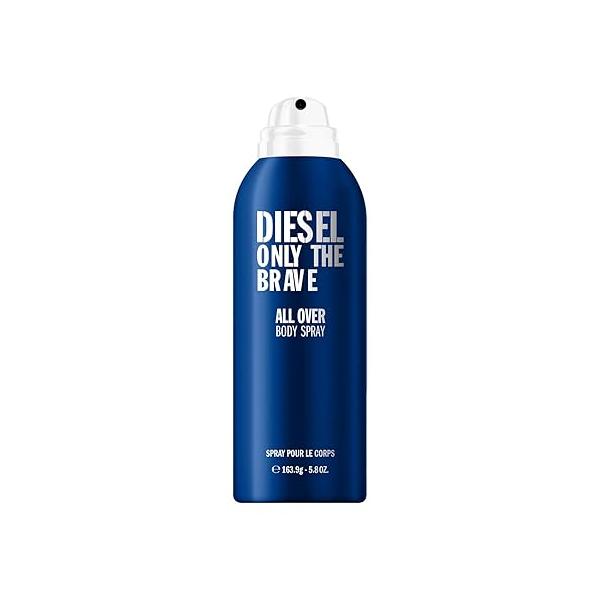 Diesel Only The Brave, Body Spray for Men, Fougere Scent With Notes of Lemon, Rosemary & Ambery Wood, 6.8 Fl. Oz.