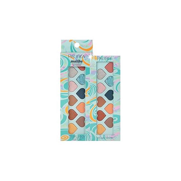 Pacifica Pink Nudes Mineral Eyeshadow Palette, 10 Neutral Shades, For Natural or Smoky Eye Look, Naked Makeup, Longwearing & Blendable, Vegan, Cruelty Free Ophthalmologist Tested