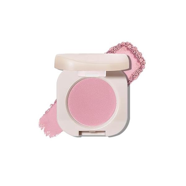 Single Beige Matte Eyeshadow Palette, Velvet Eye Shadow Compact Powder Primer Base Makeup, Ultra-Blendable, Fine Smooth Powder, Waterproof, Long-Lasting, 18#Beige
