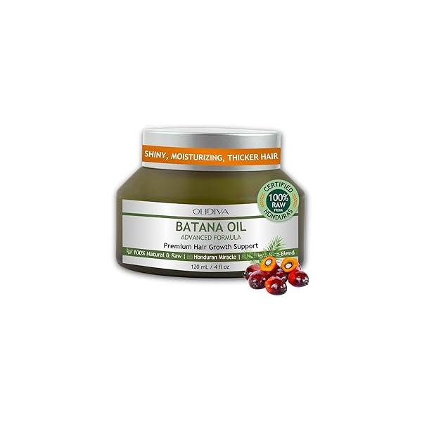Raw Batana Oil for Hair Growth: 100% Natural Care Thicker & Healthier | Dr Sebi Approved Honduran Miracle Scalp For Men Women 4 fl oz