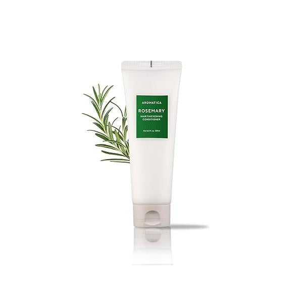 AROMATICA Rosemary Hair Thickening Conditioner 13.53oz/400ml, Vegan for damaged hair and dry - Moisturizing For Men Women
