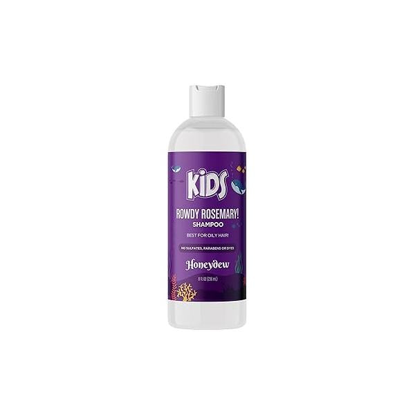 Kids Shampoo for Dry Scalp Care - Cleansing Sulfate Free with Tea Tree Oil and Rosemary Build Up Treatment Moisturizer Flakes