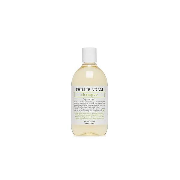 Phillip Adam Fragrance Free Shampoo - Sulfate and Paraben Balances pH of Hair Scalp 12 Ounce