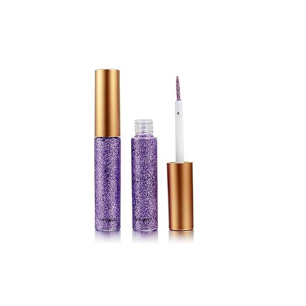 Glitter Eyeliner - Long-lasting Waterproof, High-pigmented Colorful Liquid in Silver, Gold, Pink, Green