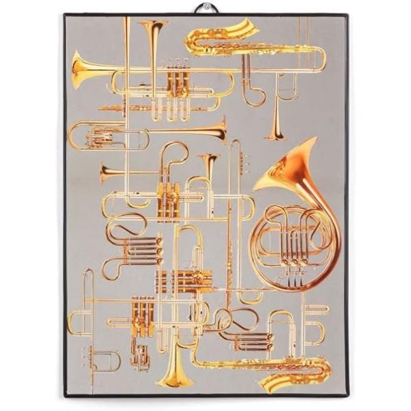 SELETTI Trumpet Mirror, Tabletop Large Makeup, Stylish, Interior, Art, Gift, Unique
