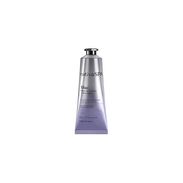 Nativa SPA by O Boticário, Lilac Hand Cream, Hydrating Quinoa Oil & BioRetinol Lotion with the Essence of Flowers, 1.7 Ounce