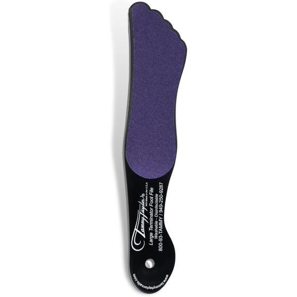 Tammy Taylor Foot File Callus Remover for Soft Feet | Purple Terminator Large Scrubber & Dead Skin in Shower Buffer Wet and Dry Pedicure Rasp Cracked Heels