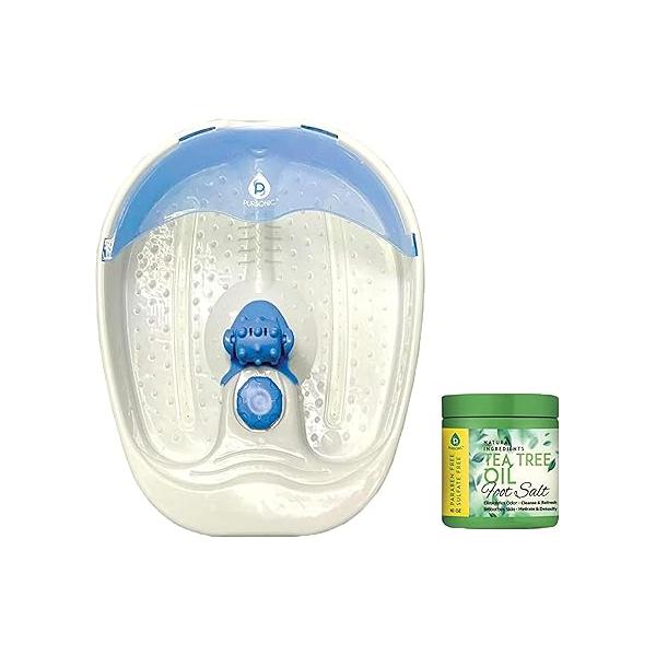 PURSONIC's Ultimate Foot Care Kit - Spa, Pedicure Tools, Massager, Tea Tree Oil Salt Scrub, and Warming Function Relax Revitalize Tired Feet!