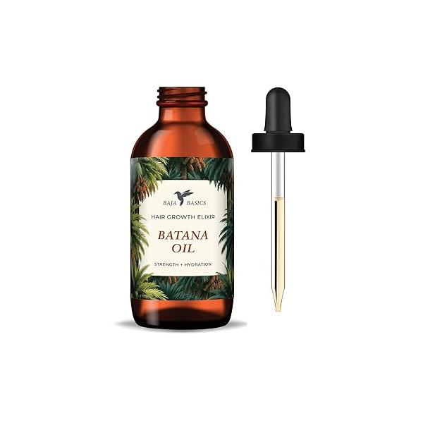 Batana Oil for Hair Growth with Argan Hair, Jamaican Black Castor Oil, Thickening, Strengthening, Moisturizing, Hydrating Dry and All Types Men Women 1oz