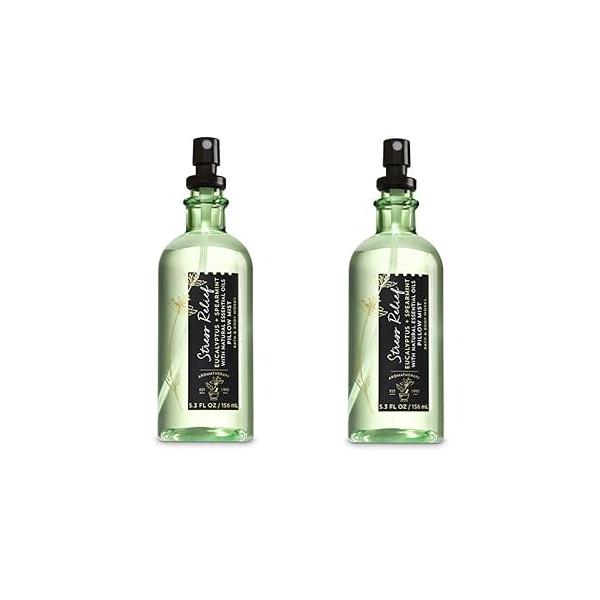 Bath & Body Works Aromatherapy Stress Relief Eucalyptus Spearmint Pillow Mist, 5.3 Fl Oz, 2-Pack (Packaging May Vary)