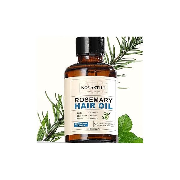 Pure Natural Organic Rosemary Essential Oil, Treats Hair Care Scalp Growth Loss Keratin Collagen Argan Tea Tree Oil Lightweight