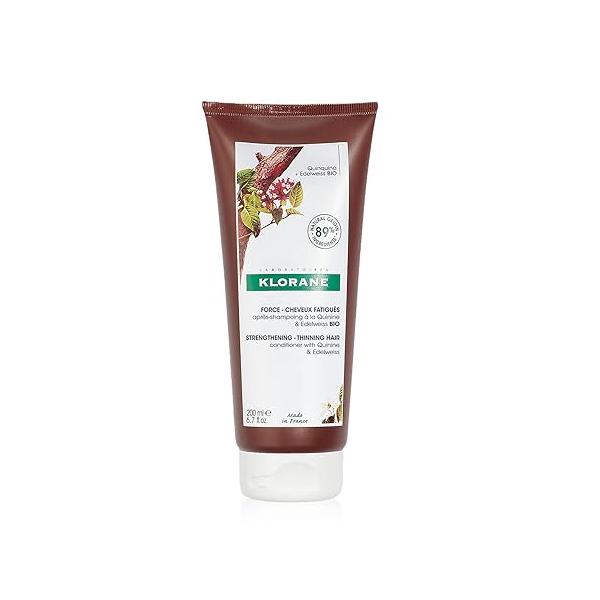 Klorane Conditioner with Quinine and B Vitamins for Thinning Hair, Support Thicker, Stronger, Healthier Men & Women