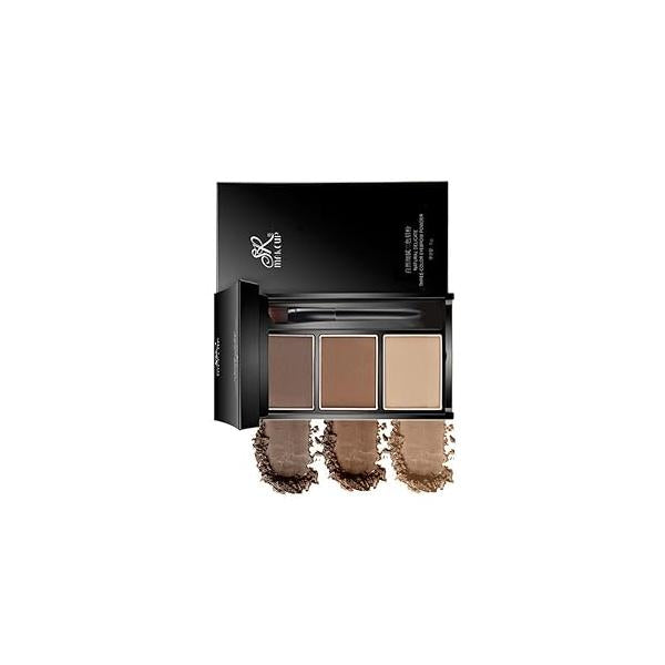 Eyebrow powder three-color eyebrow palette beauty contour pencil professional eye makeup filler1