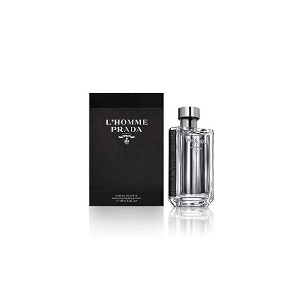 Prada L'Homme For Men Eau De Toilette Spray, 3.3 Fluid Ounce,(Packaging may vary)