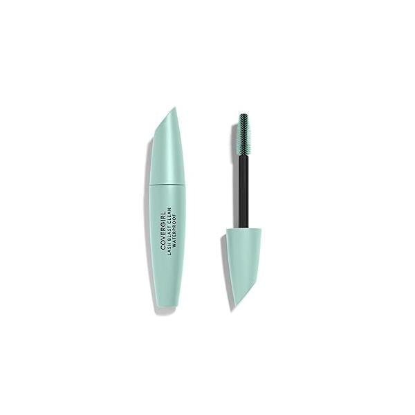 CoverGirl Lash Blast Clean Volume Mascara, Vegan Formula, Volumizing, Smudge-Proof, Cruelty Free, Very Black, 1 Count