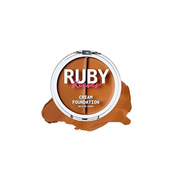 Ruby Kisses 3D Face Creator Cream Foundation & Concealer, 12 Hours Long Lasting, Medium to Full Coverage, Non-Greasy, Ideal for Makeup Contour Palette (Level 3)