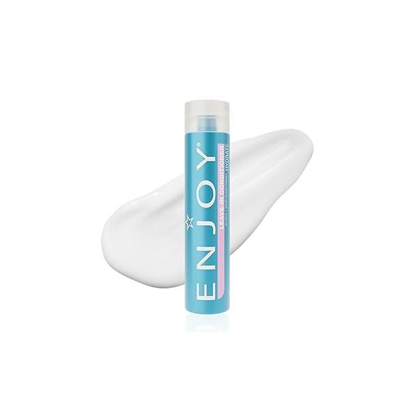 Enjoy Leave In Conditioner - Eliminates Frizz Cleansing Moisturizing Smoothing Sulfate Free For Thick Coarse or Curly Hair (10.1 Fl Oz)