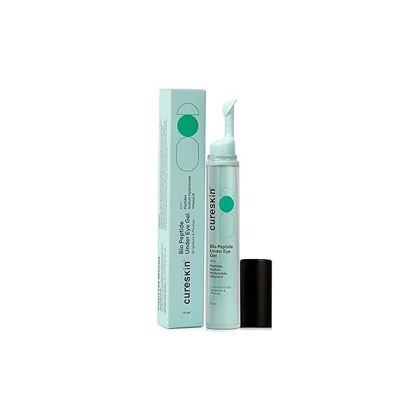 Under Eye Gel for Dark Circles Women and Men | Bio-Peptide to Reduce Circles, Puffiness & Wrinkles Cream