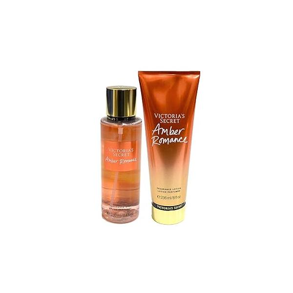 Victoria's Secret Amber Romance Set: Fragrance Body Mist & All-Skin Lotion