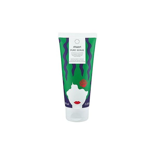 Pure Scrub - Dandruff Shampoo and Scalp Scrubber Natural Formula with Prickly Pear, Aloe Vera, Sea Salt, Lemon Oil 3.38 oz