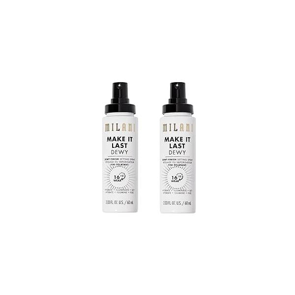 Milani Setting Spray + Primer, Make It Last Original - Natural Finish with Niacinamide for Hydration, Makeup and Face 3-in-1 Prime Hydrate Set, 2.03 Fl. Oz