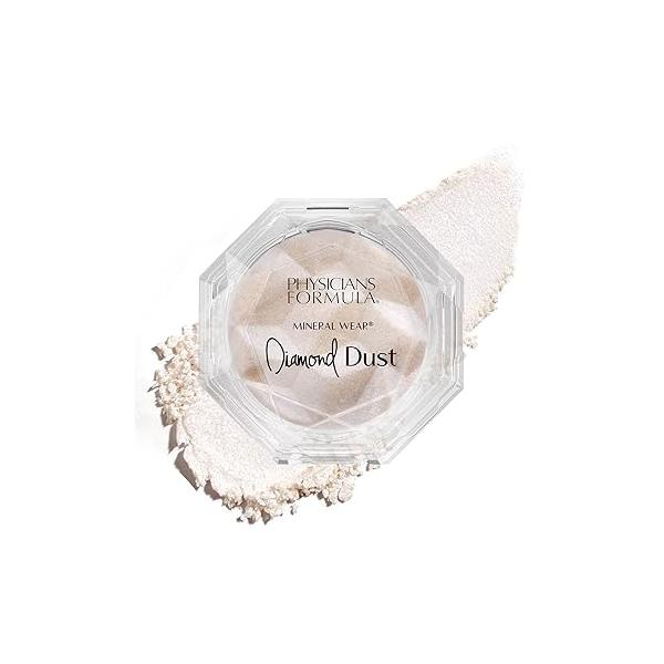 Physicians Formula Diamond Dust Mineral Powder Starlit Glow, Translucent Setting Makeup, Finishing For Face, Clean Beauty, Dermatologist Approved