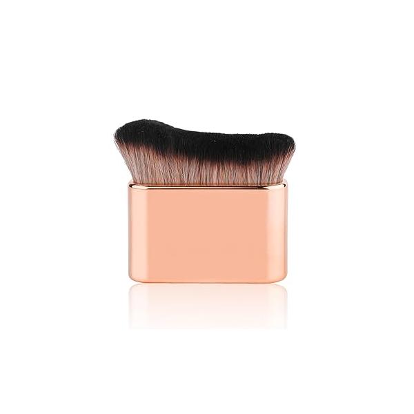 Self Tanning Brush, Tan Brush Tanner Applicator Blend Foundation Makeup Brushes Spray Blending Beauty Bronzer Body for Face Leg(Black-Brown)
