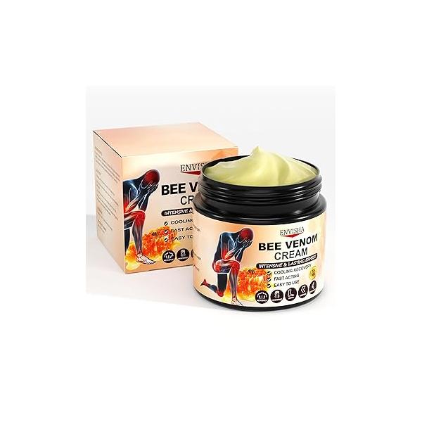 ENVISHA Bee Venom Joint Cream, and Bone Cream for Back, Knee, Hands, Neck, Feet
