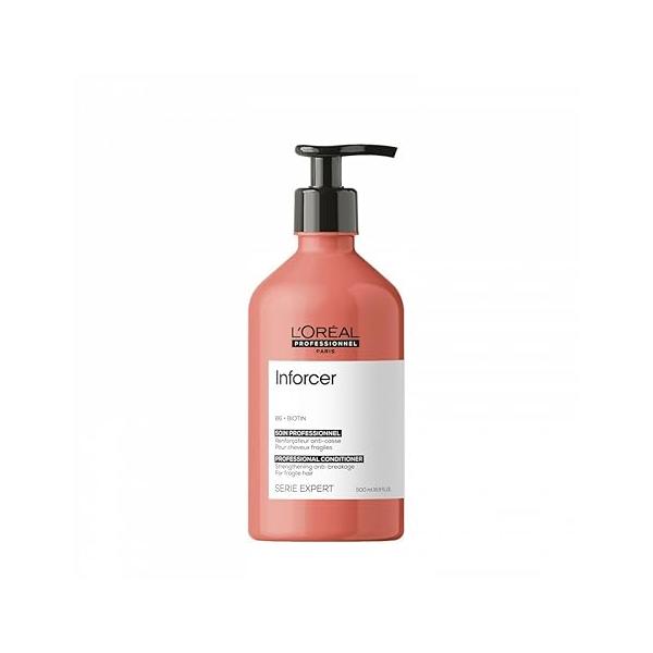 L'Oréal Professionnel Paris Inforcer Deep Conditioner - For Weak & Fragile Hair, Provides Strength and Prevents Breakage, With Biotin Vitamin B6