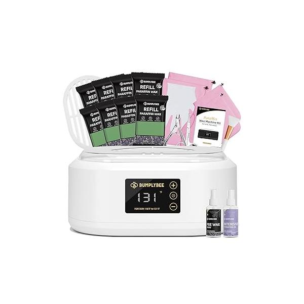 Paraffin Wax Machine for Hand and Feet - 3500ml with 8 Pcs Lavender Bath, Moisturizing Exfoliating