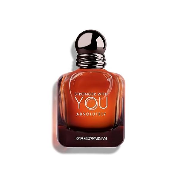 Armani beauty - Stronger With You Absolutely Parfum Cologne for Men Spicy Ambery Gourmand Men’s Fragrance - Rum Accord, Cedarwood, Lavendar & Vanilla Notes