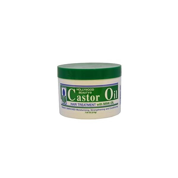 Hollywood Beauty Castor Oil Hair Treatment with Mink Oil, 7.5 Ounce